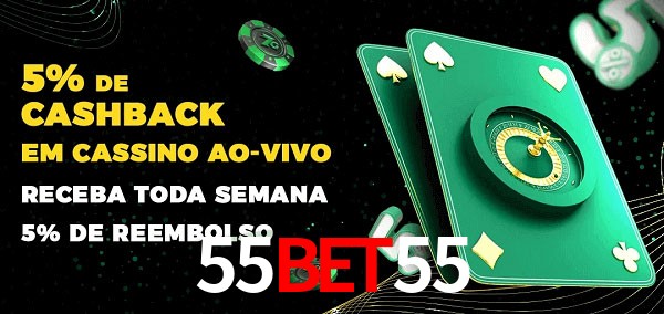 Promoções do cassino ao Vivo 55BET55